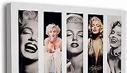 Marilyn Monroe Wall Art Canvas & Poster, Trendy Wall Decor, Girly Makeup Room Decor, Framed Vintage Wall Art , Vogue Poster, Art & Room Posters, 8"x12",Ready to Hang)