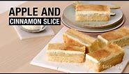 Baked apple and cinnamon slice recipe | taste.com.au