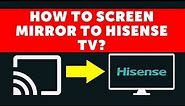 How to use Chromecast on Hisense TV | Easy Method