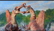 Spinosaurus at Water's Edge | Behind the Art