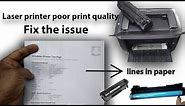 Laser Printer Print Quality Problems