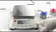 How to Calibrate the Ohaus Scout Digital Scale Model SJX1502