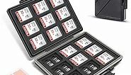 [High Capacity] 54 Slots Memory Card Case for 36 Micro SD and 18 SD Cards with Labels,Water-Resistant Anti-Shock Anti-Dust,Micro SD/SDHC/SDXC TF Card and SD/SDHC/SDXC Holder Organizer Storage