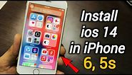 How to Update iPhone 6 on ios 14 || How to Install ios 14 Update on iphone 6 and 5s🔥🔥||