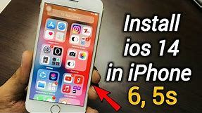 How to Update iPhone 6 on ios 14 || How to Install ios 14 Update on iphone 6 and 5s🔥🔥||