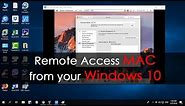 How to Remote Access Mac PC from Windows 10 | NETVN
