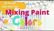 How To Mix Paint Colors & Get the Correct Color Every Time! - Painting Color Mixing Lesson