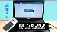 How to Boot ASUS Laptop from USB bootabel drive| Install Windows 7, 8, 10 Easy method