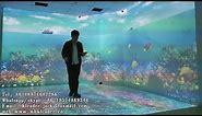 interactive wall floor projection system interactive projection system touch interaction