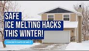 🔥❄ Stop Ruining Your Concrete! Safe Ice Melting Hacks For Winter! 🚫
