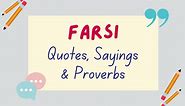 95  Farsi Quotes, Sayings & Proverbs   Their Meanings - Lingalot