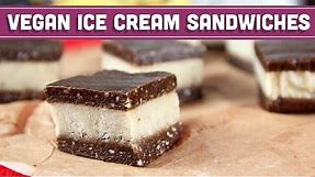 Raw Vegan Ice Cream Sandwiches with 4 Ingredients! Collab with LoveHealthFitness!