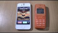 Incoming call & Outgoing call at the Same time Iphone 4s ios 6+Nokia 1110i Orange