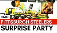 DIY Pittsburgh Steelers Birthday Party Surprise