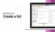 Create a list from the Lists app