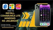 🌟 Cowabunga Lite Windows GUI Download iOS 17 Without Jailbreak, Change Themes, Animation on iPhone