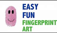 How To Make Easy Fingerprint Art for Kids