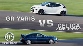Toyota GR Yaris vs Celica GT-Four ST205 - Shootout OLD VS NEW | Fifth Gear