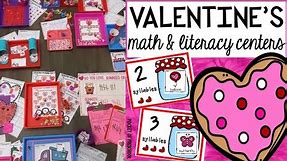 Valentine's Math & Literacy Unit Preview