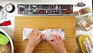 ChicWrap BBQ Grill Foil Dispenser with 12"x 30' Roll of Professional Aluminum Foil - Reusable Dispenser with Slide Cutter