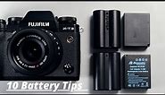10 Fujifilm Battery Tips - For Better Battery Life