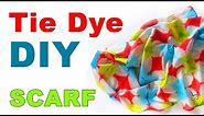 Tie Dye DIY how to tie dye techniques cotton scarf Shibori techniques tutorial How to dye fabric