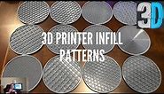 3D Printer Infill Patterns - The Basics