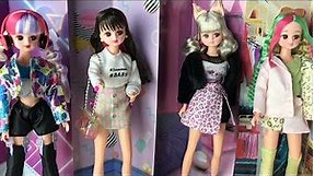 Incredible Japanese Fashion dolls: #Licca review and unboxing FOUR dolls (Licca-Chan) trendy, retro