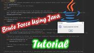 Brute Force Attack Tutorial [Java]