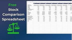Free Stock Comparison Spreadsheet With Automatic Data [Excel & Google Sheets]