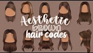 Aesthetic Brown hair codes ||Roblox