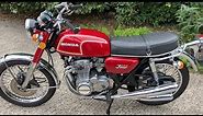 Honda CB350/4 - Walk Around and Short Ride Out (Classic Motorcycle)