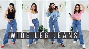 6 Easy Outfit Ideas Using Wide Leg Jeans | Petite Girl Guide & Lookbook