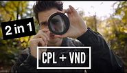 Circular Polariser + VND Filter 2 in 1 CPL and Variable ND all in one K&F | Polar Pro Rival?