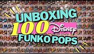 WORLD RECORD LARGEST DISNEY FUNKO POP UNBOXING! 100 FUNKO POPS FOR 100 YEARS OF WONDER CELEBRATION!