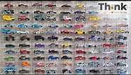 Acrylic Case to display 1/64 scale diecast cars | Hot Wheels, Matchbox, Greenlight | Think Diecast