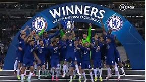 Chelsea lift the 2020/21 Champions League trophy! Winners for a second time!