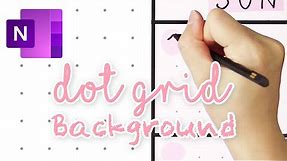 📖 How to Create Dot Grid Background for OneNote 📝 Free BG Download
