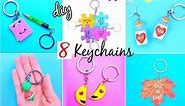 8 AMAZING DIY KEYCHAINS | DIY Keychain Gift Ideas | How To Make Keychains