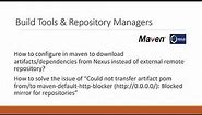 Nexus: Maven download dependencies and how to solve issue of Blocked mirror for repositories