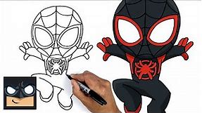 How To Draw Miles Morales | Spider-Man