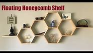 Floating Honeycomb Shelf made with Maple