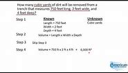Dirt Removal (Cubic Yards) | Texas Class C Groundwater Math