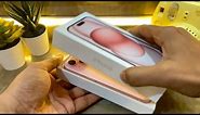 iphone 15 new pink colour unboxing | closer look 🧐 #iphone #apple