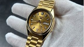 Seiko 5 SNXS80 Unboxing | The best gold automatic watch under $200