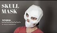 Skull mask papercraft DIY tutorial by Smaga Paperwood