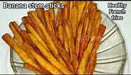 Banana stem sticks| banana stem chips| banana stem recipe|snacks| snacks recipe| healthy recipe|easy