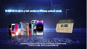 R-SIM CLUB (E-SIM qpe 5G iOS16.x ) Unlocking Card for the iPhone14/13/12~/4 released
