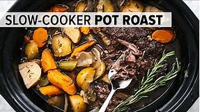 SLOW COOKER POT ROAST | an easy crock pot roast for dinner
