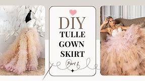 MILA FASHION SCHOOL OF COUTURE | DIY BLUSH PINK TULLE BALL GOWN Full SKIRT